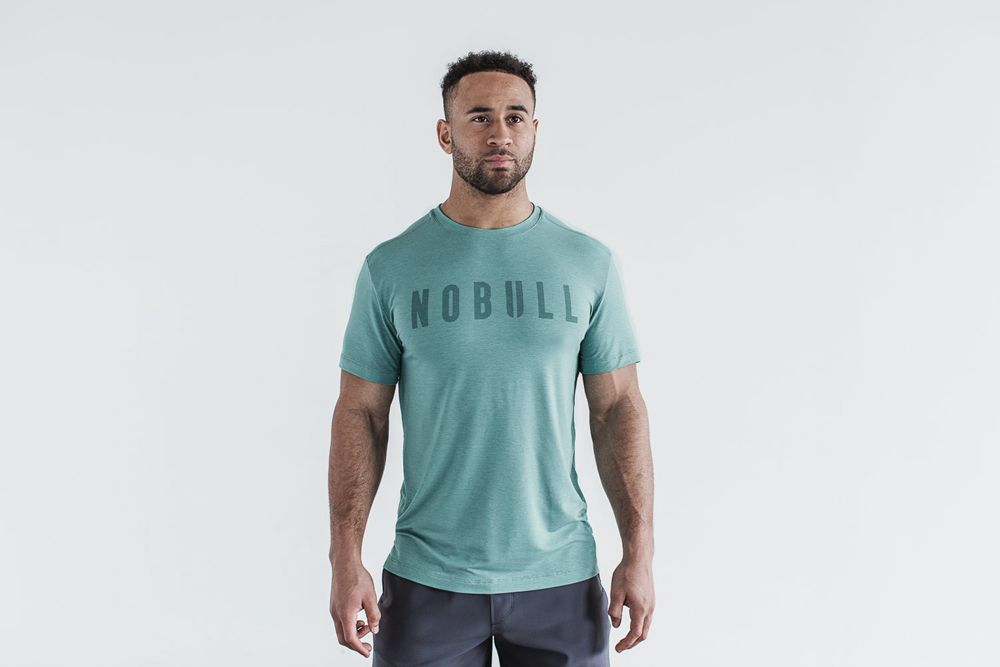 NOBULL Men's Tee - Oil Blue - Ireland (5428LUYRG)